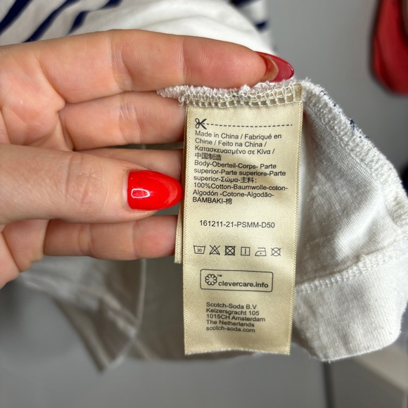 Scotch & Soda Funnel Neck Breton Pullover - Picture 7 of 8